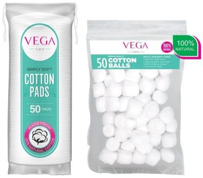 VEGA Cotton Makeup Ball (for Eye, Face and Nail Paint Remover)